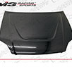 VIS JS Style Carbon Fiber Hood - 99-00 Honda Civic