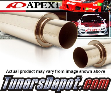 APEXi® N1 Metal Universal Muffler -  Non-Turbo (Black)
