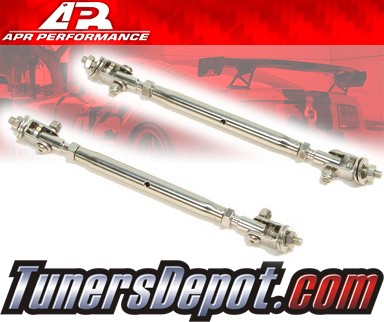 APR Canard Front QUICK RELEASE Wind Splitters - 10mm Wind Splitter Support Rods (Polished)