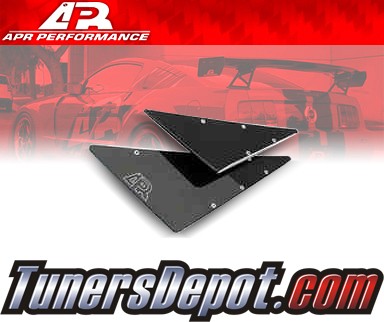 APR Carbon Fiber Front Bumper Canards - Set B (Flat edges)