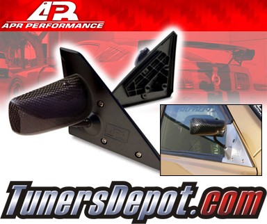 APR® Formula GT3 Carbon Fiber Side View Mirrors - 00-05 Lexus IS300 (Black Base)