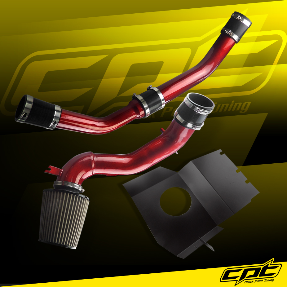 CPT® Cold Air Intake System (Red) - 08-15 Mitsubishi Lancer Turbo 2.0L 4cyl Evolution X Evo 10 (With Upper Intercooler Piping)