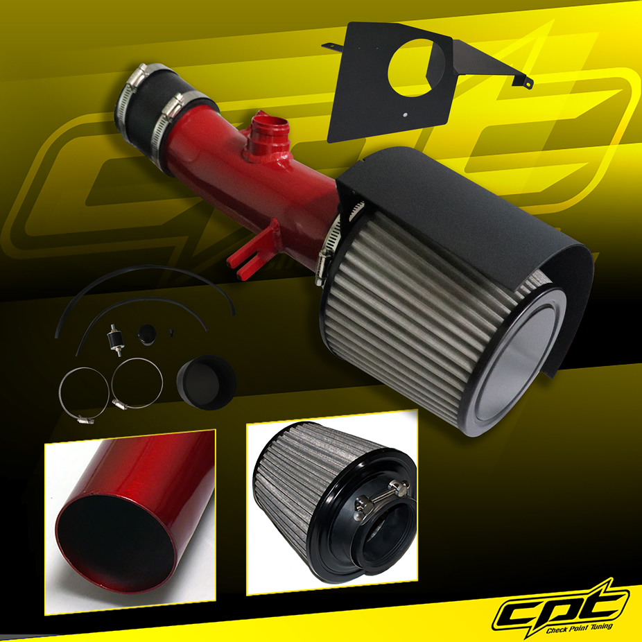 CPT® Cold Air Intake System (Red) - 11-12 VW Volkswagen Jetta MKVI 5cyl. 2.5L (MT) with Electronic Power Steering
