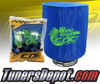 CPT Universal Water Guard Short Ram Cold Air Intake Pre-Filter Air Filter Cover (Blue) - Large