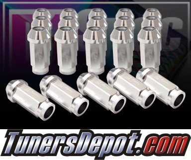 D1 Spec® 12x1.5 Forged Racing Lug Nuts - Silver - Universal (20 piece set)