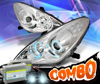 HID Xenon + KS® CCFL Halo Projector Headlights - 05-06 Lexus ES 300