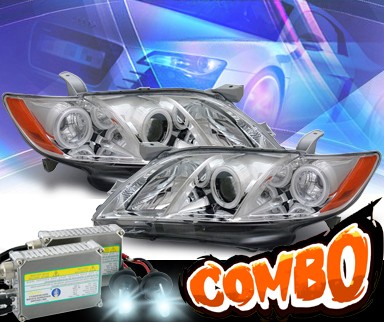 HID Xenon + KS® CCFL Halo Projector Headlights - 07-09 Toyota Camry