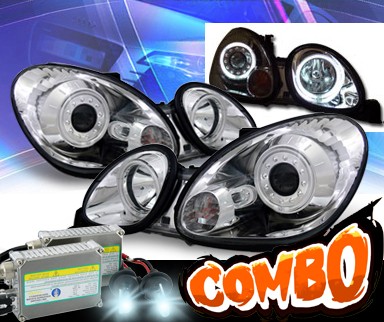 HID Xenon + KS® CCFL Halo Projector Headlights - 98-05 Lexus GS300