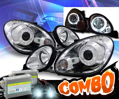 HID Xenon + KS® CCFL Halo Projector Headlights - 98-05 Lexus GS430