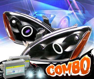 HID Xenon + KS® CCFL Halo Projector Headlights (Black) - 04-07 Mitsubishi Lancer