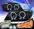 HID Xenon + KS® CCFL Halo Projector Headlights (Black) - 06-08 BMW 323i 4dr E90