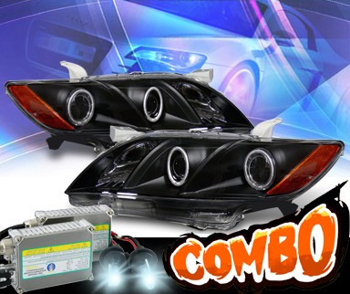 HID Xenon + KS® CCFL Halo Projector Headlights (Black) - 07-09 Toyota Camry