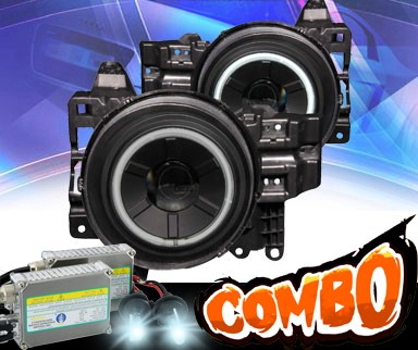 HID Xenon + KS® CCFL Halo Projector Headlights (Black) - 07-13 Toyota FJ Cruiser