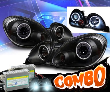 HID Xenon + KS® CCFL Halo Projector Headlights (Black) - 98-05 Lexus GS300