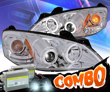 HID Xenon + KS® CCFL Halo Projector Headlights (Chrome) - 05-10 Pontiac G6