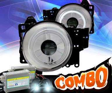 HID Xenon + KS® CCFL Halo Projector Headlights (Chrome) - 07-13 Toyota FJ Cruiser