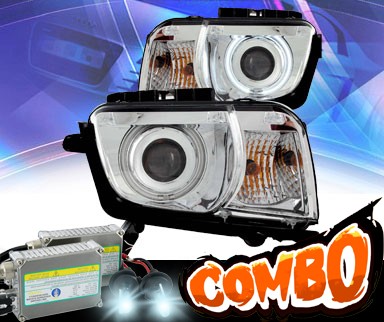 HID Xenon + KS® CCFL Halo Projector Headlights (Chrome) - 10-13 Chevy Camaro
