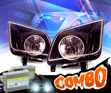 HID Xenon + KS® Crystal CCFL Halo Headlights (Black) - 05-09 Ford Mustang