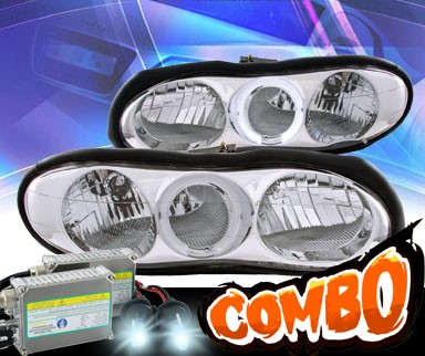 HID Xenon + KS® Crystal Halo Headlights - 98-02 Chevy Camaro