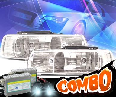 HID Xenon + KS® Crystal Halo Headlights  - 99-02 Chevy Silverado
