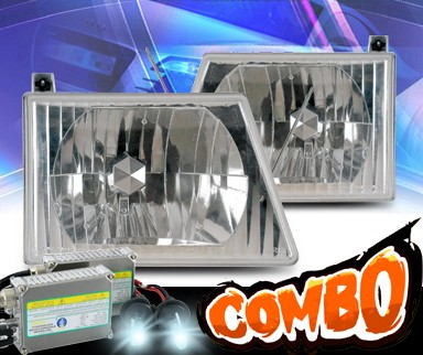 HID Xenon + KS® Crystal Headlights - 92-03 Ford Econoline Van