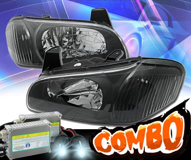 HID Xenon + KS® Crystal Headlights (Black) - 00-01 Nissan Maxima