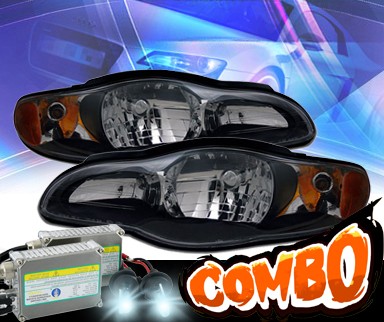 HID Xenon + KS® Crystal Headlights (Black) - 00-05 Chevy Monte Carlo