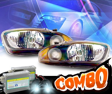 HID Xenon + KS® Crystal Headlights (Black) - 03-05 Chevy Cavalier