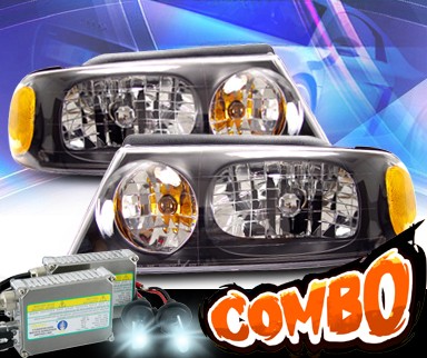 HID Xenon + KS® Crystal Headlights (Black) - 98-02 Lincoln Navigator