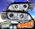 HID Xenon + KS® DRL LED Halo Projector Headlights (Chrome) - 00-03 BMW X5 E53