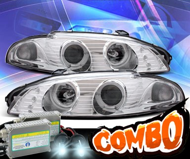 HID Xenon + KS® Halo Projector Headlights - 97-99 Mitsubishi Eclipse