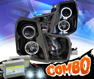 HID Xenon + KS® Halo Projector Headlights (Black) - 03-07 Cadillac CTS