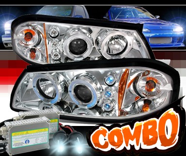 HID Xenon + SPEC-D® Halo LED Projector Headlights - 00-05 Chevy Impala