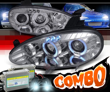 HID Xenon + SPEC-D® Halo LED Projector Headlights - 01-05 Mazda Miata MX5 MX-5