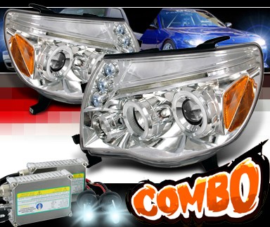 HID Xenon + SPEC-D® Halo LED Projector Headlights - 05-11 Toyota Tacoma