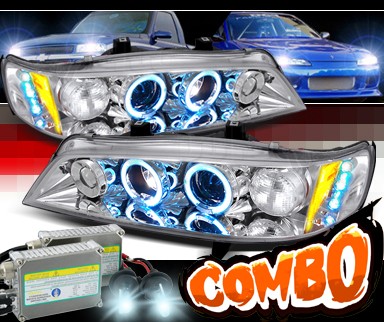 HID Xenon + SPEC-D® Halo LED Projector Headlights - 94-97 Honda Accord