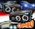 HID Xenon + SPEC-D® Halo LED Projector Headlights (Black) - 06-10 Dodge Charger