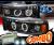 HID Xenon + SPEC-D® Halo LED Projector Headlights (Black) - 94-01 Dodge Ram 1500 Pickup