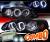 HID Xenon + SPEC-D® Halo LED Projector Headlights (Glossy Black) - 92-95 Honda Civic 2/3dr