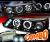 HID Xenon + SPEC-D® Halo LED Projector Headlights (Glossy Black) - 93-97 Toyota Corolla