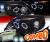 HID Xenon + SPEC-D® Halo LED Projector Headlights (Glossy Black) - 96-98 Honda Civic
