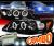 HID Xenon + SPEC-D® Halo LED Projector Headlights (Glossy Black) - 98-02 Honda Accord