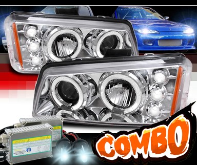 HID Xenon + SPEC-D® Halo Projector Headlights - 03-06 Chevy Silverado