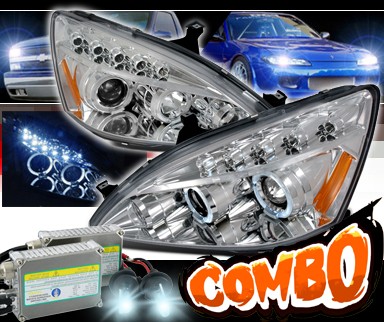 HID Xenon + SPEC-D® Halo Projector Headlights - 03-07 Honda Accord