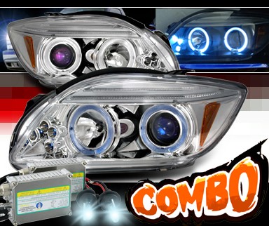 HID Xenon + SPEC-D® Halo Projector Headlights - 05-10 Toyota Scion tC (w/o stock projector headlights)