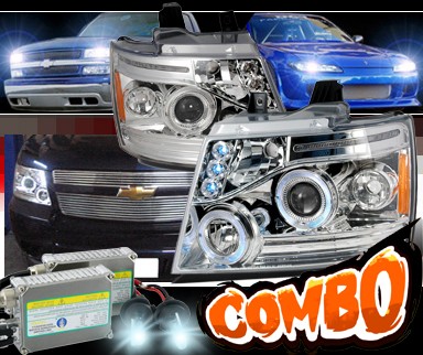 HID Xenon + SPEC-D® Halo Projector Headlights - 07-10 Chevy Suburban