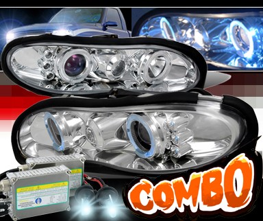 HID Xenon + SPEC-D® Halo Projector Headlights - 98-02 Chevy Camaro