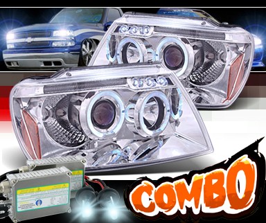 HID Xenon + SPEC-D® Halo Projector Headlights - 99-04 Jeep Grand Cherokee