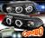 HID Xenon + SPEC-D® Halo Projector Headlights (Black) - 99-01 Audi A4 with 1 Piece Headlight