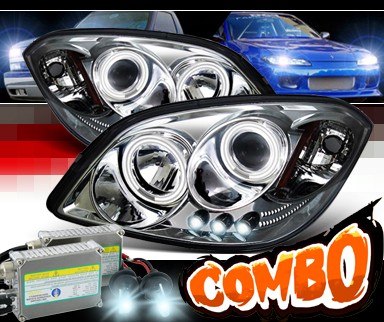 HID Xenon + Sonar® CCFL Halo Projector Headlights - 05-10 Chevy Cobalt
